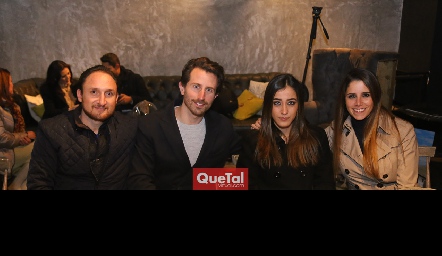  Fernando Rangel, Benjamín Jiménez, Montse Acevedo y Tania Elías.