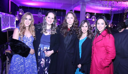 Marisa Borbolla, Martha Montiel, Jessica González, Lucy Martínez y Alejandra Alonso.