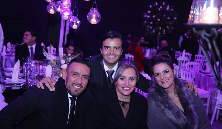  Gerardo Sánchez, Ernesto Gutiérrez, Julieta Montoya y Natasha Asurek.
