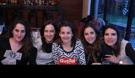  Lorena Ortiz, Sandra Aldrete, Rocío Subirana, Ana Luisa Díaz de León e Isabel Elizondo.
