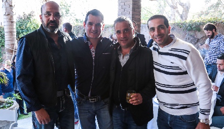  José Manuel Assad, Oscar Pérez, Juan Antonio Reverte y Carlos Chevaile.