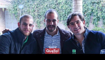  Guillermo Medlich, Brohim Tanus y Fernando Abud.