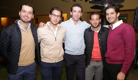  Carlos González, Joel González, Johan Werge, Samer Medlich y Polo Stevens.