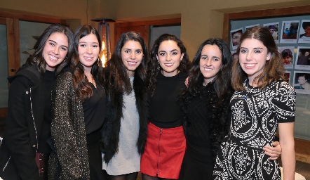  Natalia, Montse, Ilse, María, Montse y Andrea.