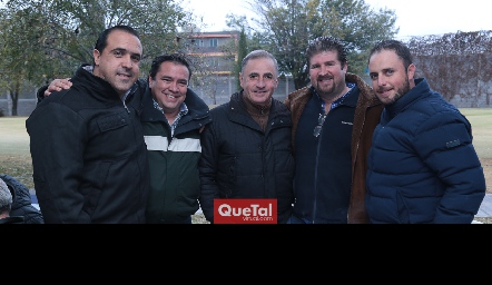  Claudio y José Luis Valle, Ricardo Villalba, Manuel Almaguer y Ricky Villalba.