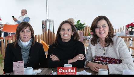  Tere Barrera, Gabriela Villanueva y Marcela Milán.
