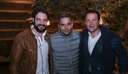  Karim Zarur, Jorge Gómez y Roberto Muñoz.