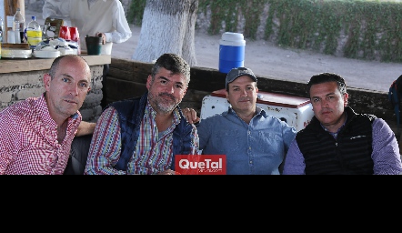  Juan Carlos Nieto, Oscar Zermeño, Jean Franco Pizzuto y Güicho Fernández.
