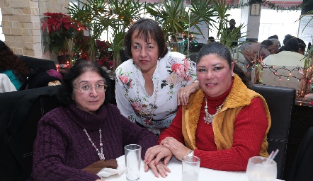  Irma Torres, Carmen Barrientos y Nunilla Oliveros.