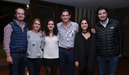  Octavio Aguillón, Pily Castañón, Yolanda Aguillón, Antonio Morales, Valeria Siller y José Benavente.