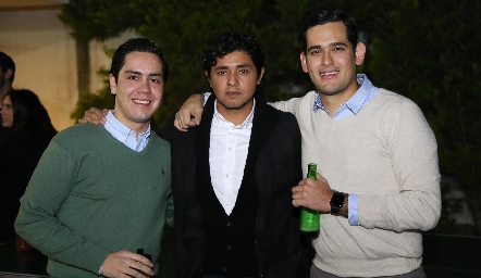  José Miguel Muñoz, Oscar Gómez y Sergio Ramírez.