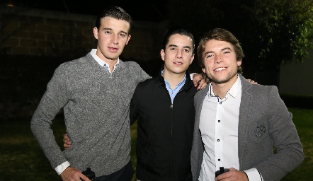  Mauricio Maza, Alejandro Sánchez y Bernardo Elizondo .