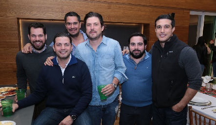  Edgar Risoul, Sebastián Rosillo, Fernando Toranzo, Diego Rodríguez, Ramón Díaz y Pablo Donadio.