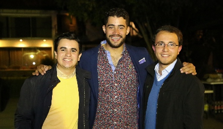 Juan Carlos Arredondo, Carlos Barba  y Sergio Lasso.