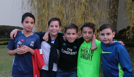  Mauricio, Juan Carlos, Dany, Arturo y Juan Pablo.