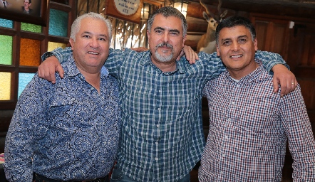  Guillermo Báez, Picho Páramo y Eduardo Zacarías.