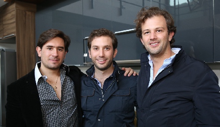  Fernando Abud, Andrés Torres y Alejandro Abud.