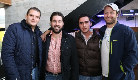  Mauricio Ruiz, Alejandro Zamanillo, Xavier Azcárate y Diego García.