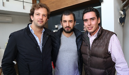  Alejandro Abud, Marco Güemes y Xavier Azcárate.