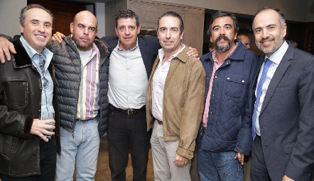  Alejandro Navarro, Jaime Ascanio, Carlos Malo, Alejandro Elizondo, Gerardo Galván y Marcelo de los Santos.