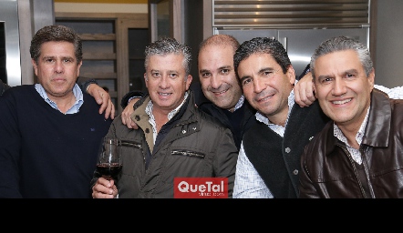  Galo Galván, Jorge Gómez, Eduardo Nieto, Martín de la Rosa y Juan Manuel Piñero.