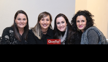  Maribel e Isabel Obregón, Adriana Dibildox y Paulina Macías.