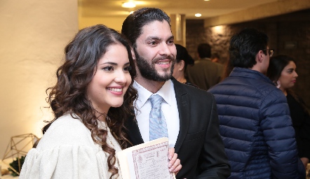  Ale y Mauricio muy felices.