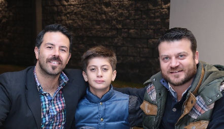  Ramón Monsech, Luis Ángel y Luis Kury.