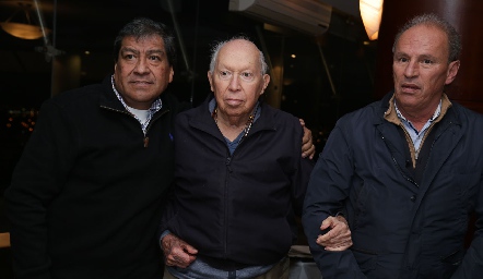  René Díaz, Virgilio y José Ramón Garza.