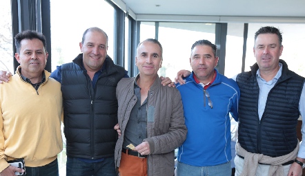  Héctor Gutiérrez, Gabriel Valle, Ricardo Balbontín, José Eduardo Maza y Jorge Mendizábal.
