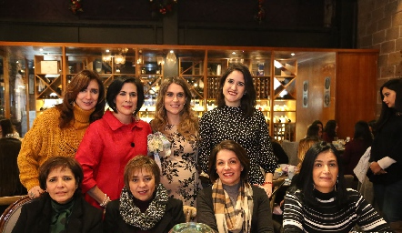 Martha Abud, Carmenchu Motilla, Bertha Flores, Ana Paula Sandoval, Clara Duarte, Anabel Covarrubias, Claudia Quintero y Rocío Espinosa.