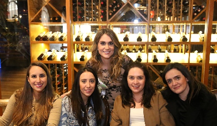  Ursula Ortuño, Ani de la Maza, Bertha Flores, Gabriela Viramontes y Pilar Hernández.