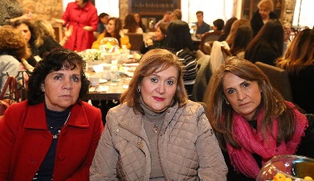  Guadalupe Pérez, Blanca González y Luli Aldrett .