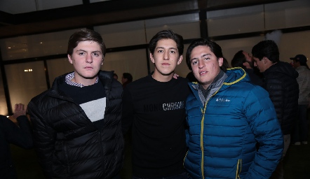  Diego Bárcena, Daniel Villarreal y Roberto Arroyo.