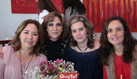  Alejandra Gordoa, Lili Acuña, Graciela Hernández y Gaby Briones.