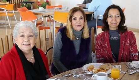  Reyna Suárez, Ana Rosa Lara y Liliana Campos .