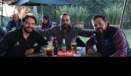  Karim Zarur, Christian Durán y Alejandro Toranzo.