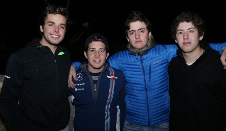  Marcelo Navarro, Pablo Lavín, Rodrigo Abud y Dago Castillo.