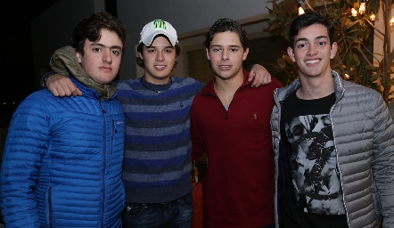  Rodrigo Abud, José Lozano, Guillermo de Alba y Pablo Valladares.