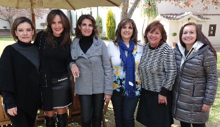  Laura Monsech, Paulina Quiroz, Lourdes Velázquez, Sabrina Gaviño, Malusa Alcocer y Pina Sánchez.