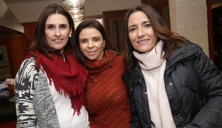  Verónica López de Lara, Lupita Mercado y María José Abaroa.