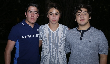  Chente Azcona, Santiago de Alba y Juan Pablo Payán.