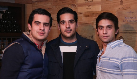  Rodolfo Ortega, José Antonio Alonso y Rafa Alonso.