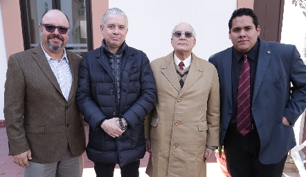  Dionisio Somohano, Enrique Martínez, José Manuel López y Alejandro de la Llera.