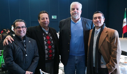  Guillermo Aldrett, Jorge Cardoné, Enrique Ochoa y Carlos Mier.
