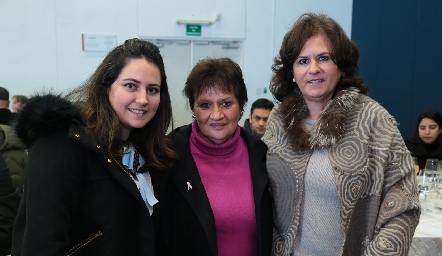  Marcela Zapata, Guadalupe Perogordo y Raquel Báez.