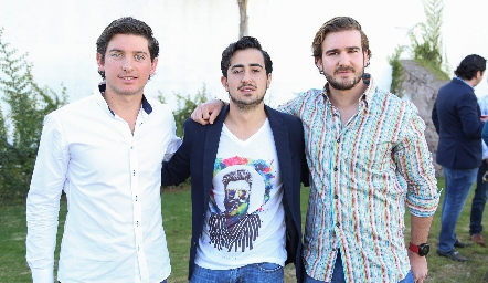  Diego Cerecedo, Rodrigo Carreras y Felipe Martin.
