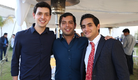  Roberto López, Alejandro Illán y Mario Maya .