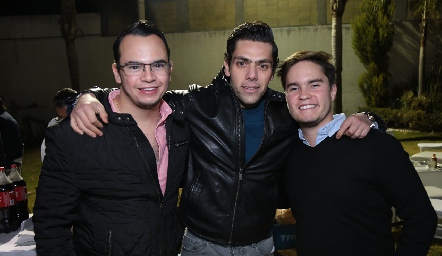  Miguel Duarte, José Lorca y Antonio Menchaca.