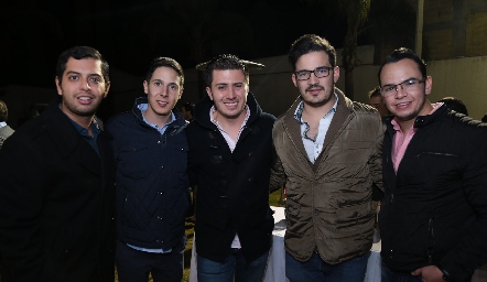  Alejandro Liñán, Mauricio Magdaleno, Gerardo Cabrero, Fernando Mancilla y Miguel Duarte.